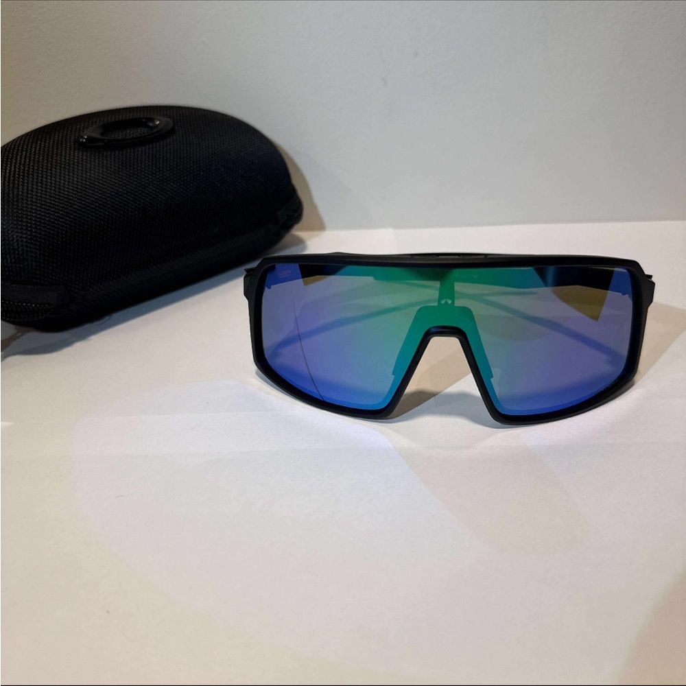 Oakley Sutro Black frame and Blue lense Sunglasses with case